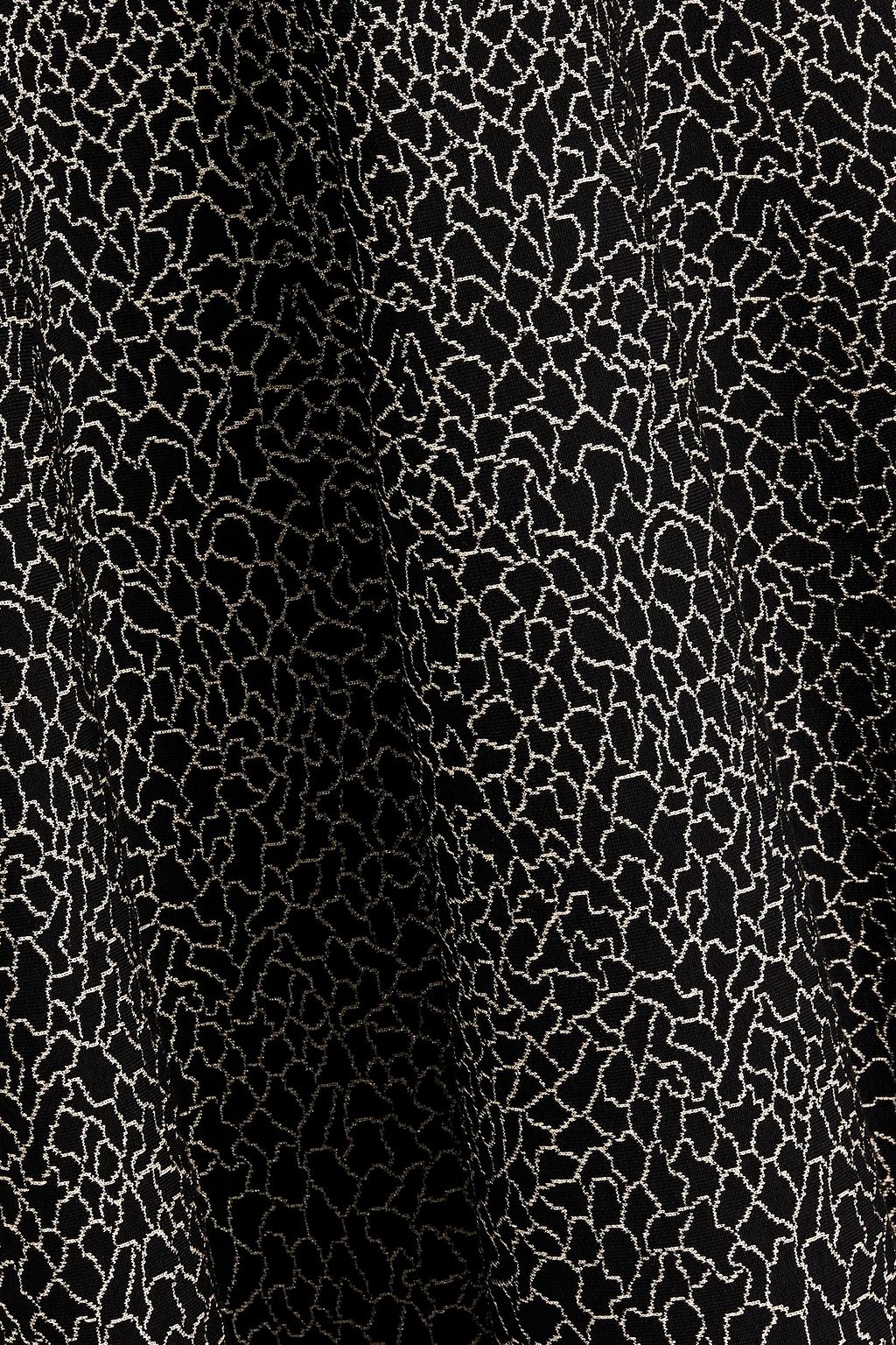 ALAÏA Metallic jacquard-knit midi dress
