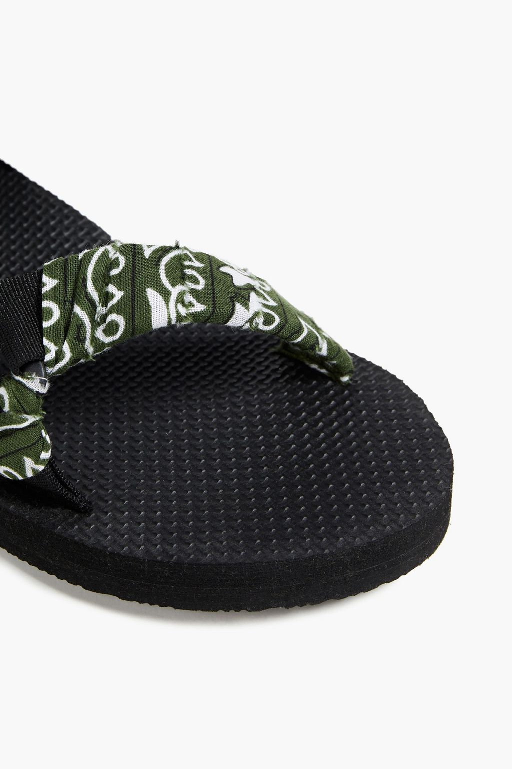 ARIZONA LOVE Trekky printed gauze-trimmed canvas sandals