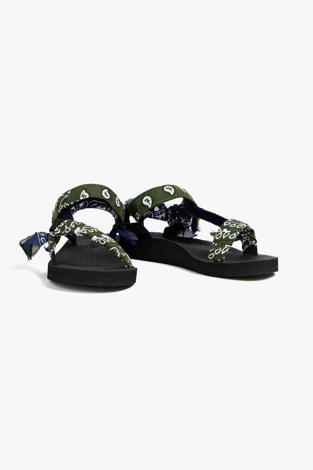 ARIZONA LOVE Trekky printed gauze-trimmed canvas sandals