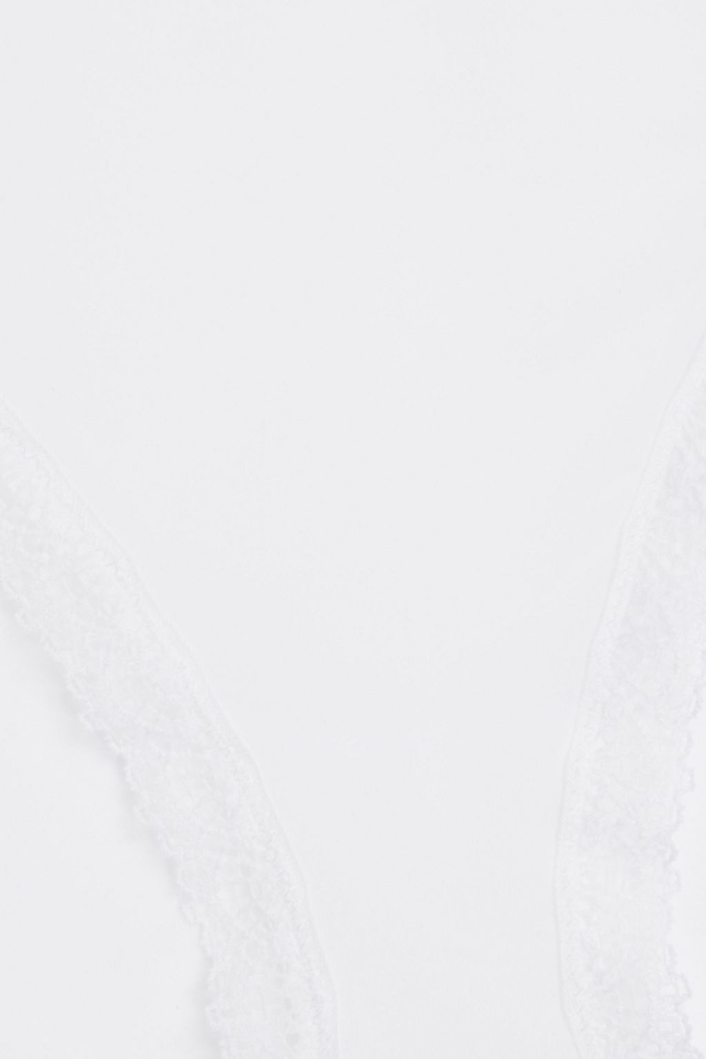CALVIN KLEIN Lace-trimmed stretch-jersey low-rise briefs