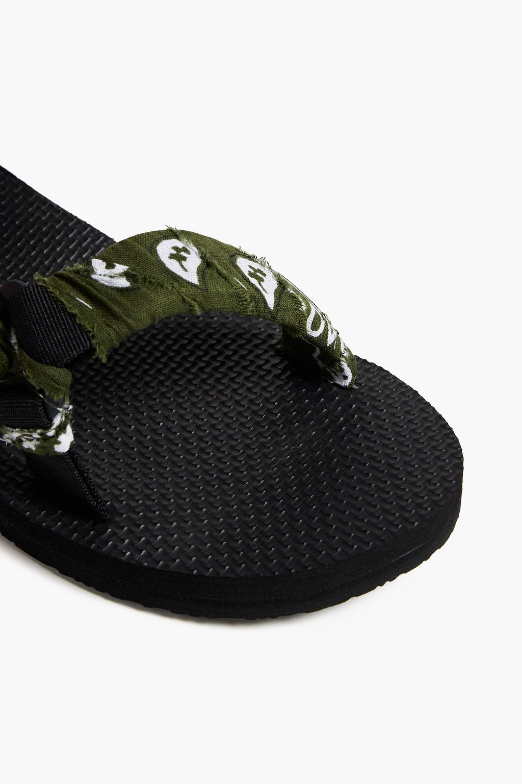 ARIZONA LOVE Trekky printed gauze-trimmed canvas sandals