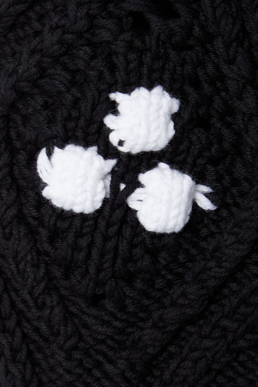 COMMISSION Cable-knit cotton bra top