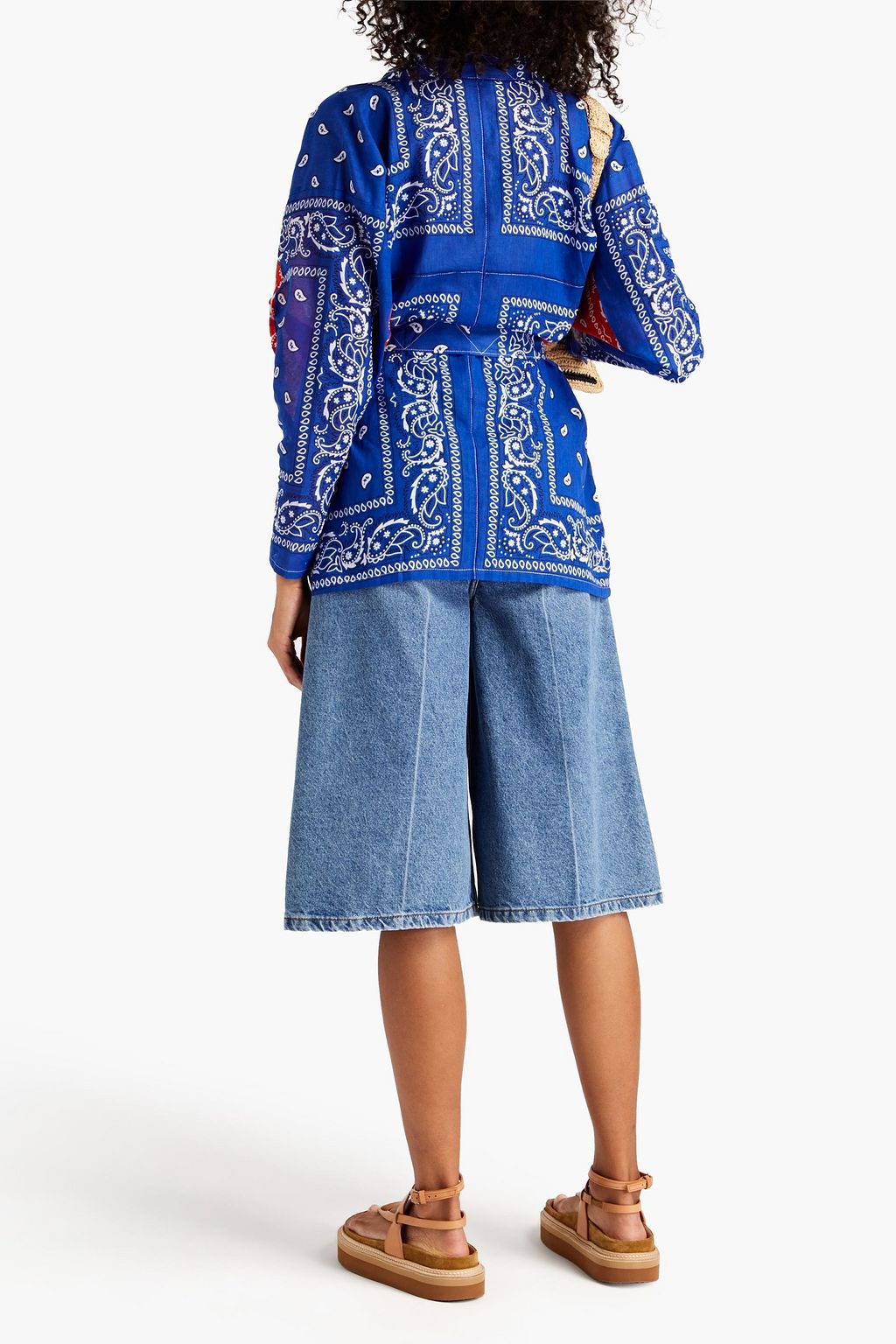 ARIZONA LOVE Printed cotton-gauze kimono