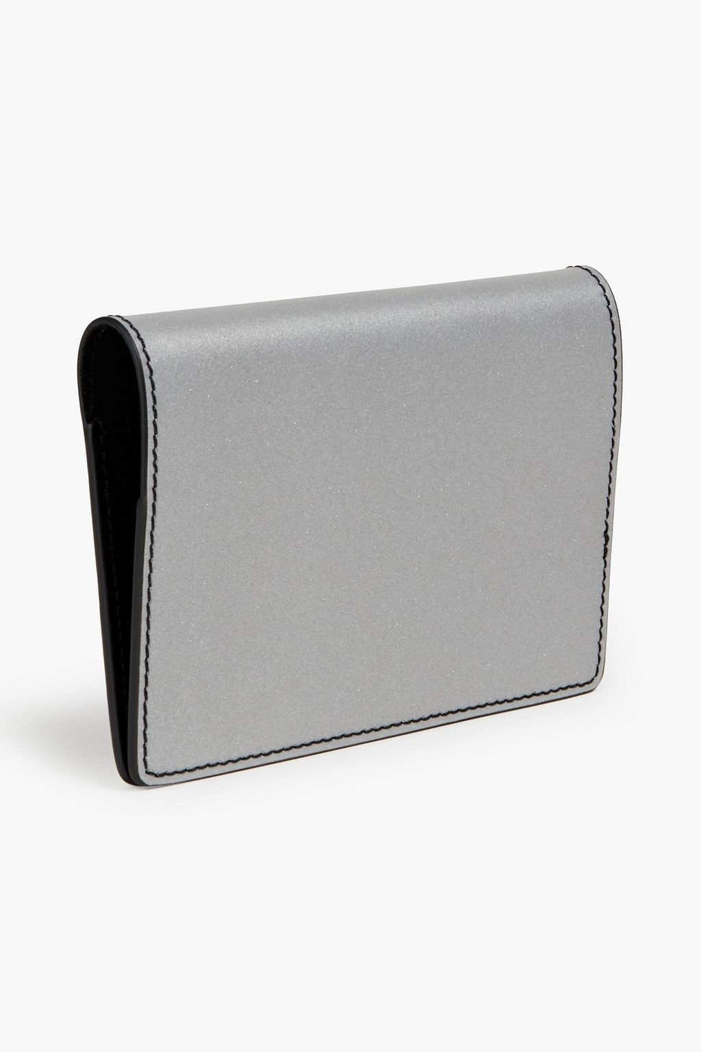 OFF-WHITE™ Printed metallic leather passport cover