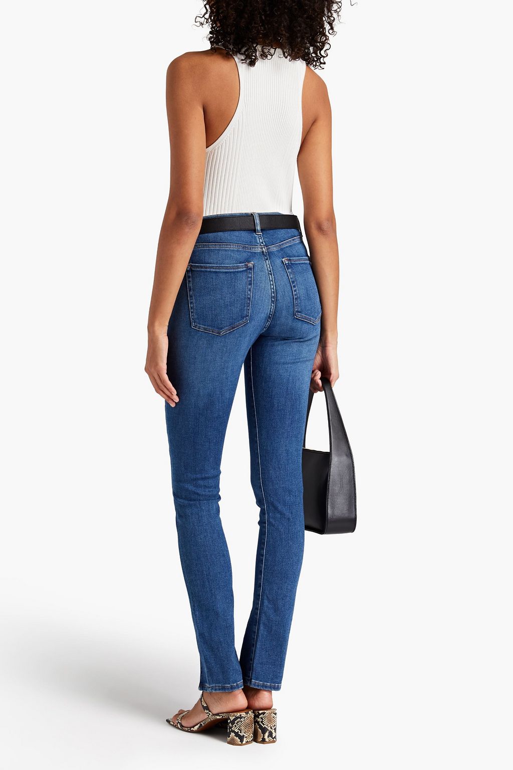 3X1 NYC Andrea faded high-rise skinny jeans