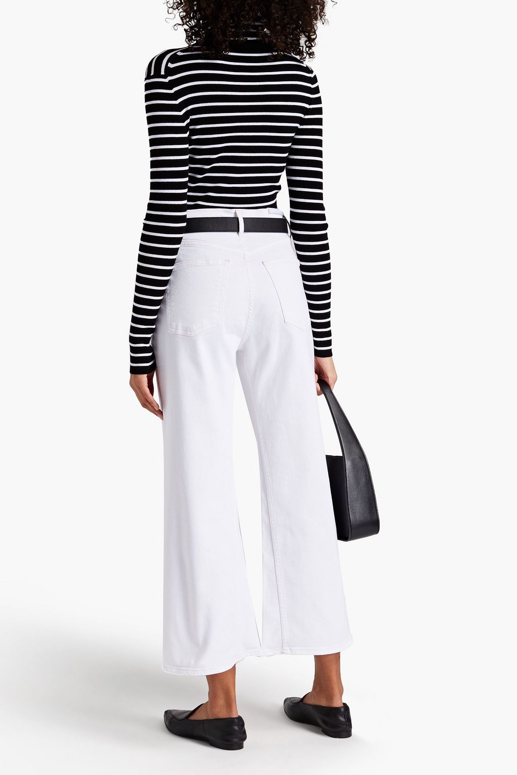 3X1 NYC Cropped high-rise wide-leg jeans
