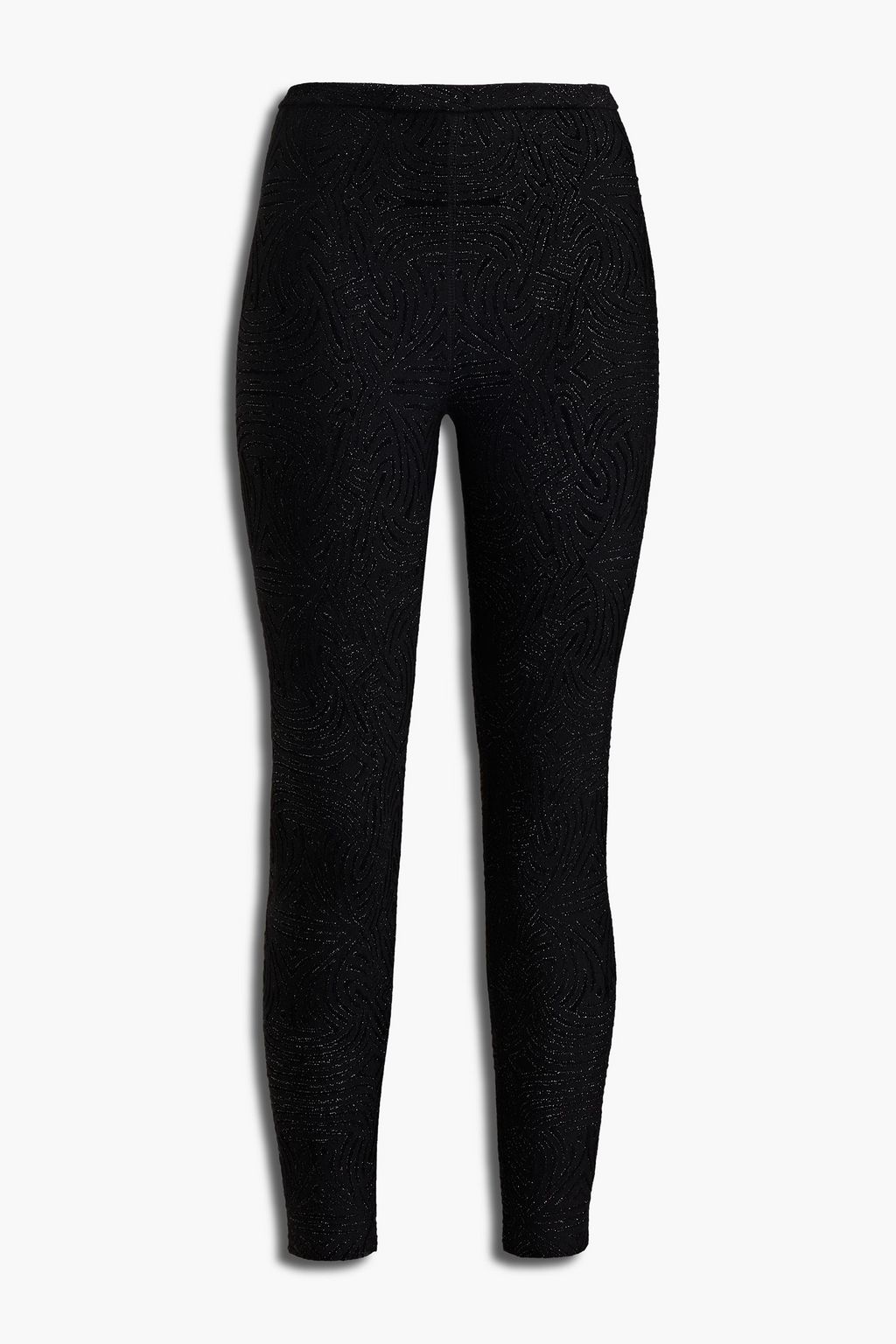 Jacquard-knit leggings