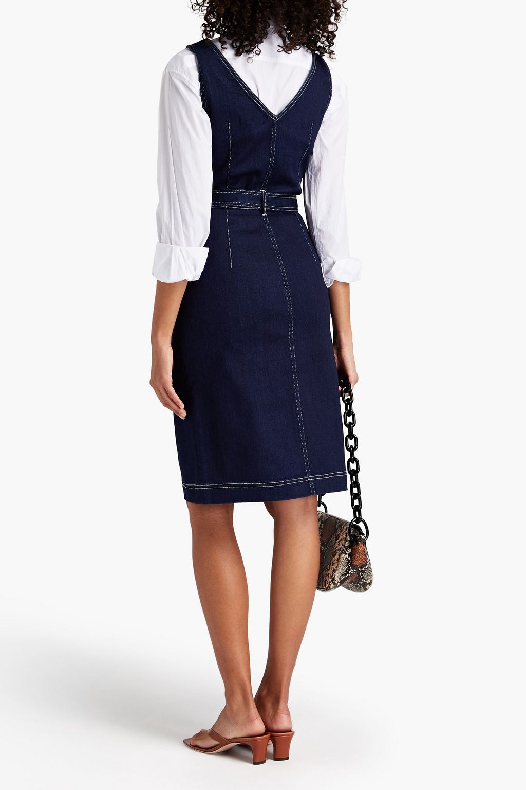 3X1 NYC Belted denim shirt dress