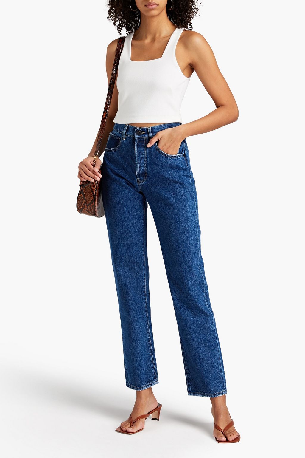 3X1 NYC Ribbed jersey top