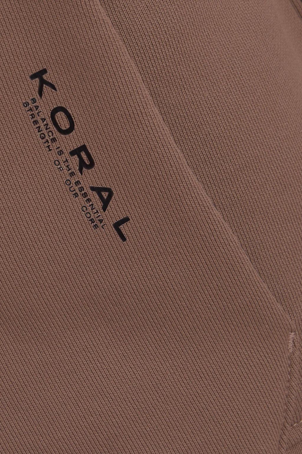 KORAL Harley Valo mesh-trimmed French terry hoodie