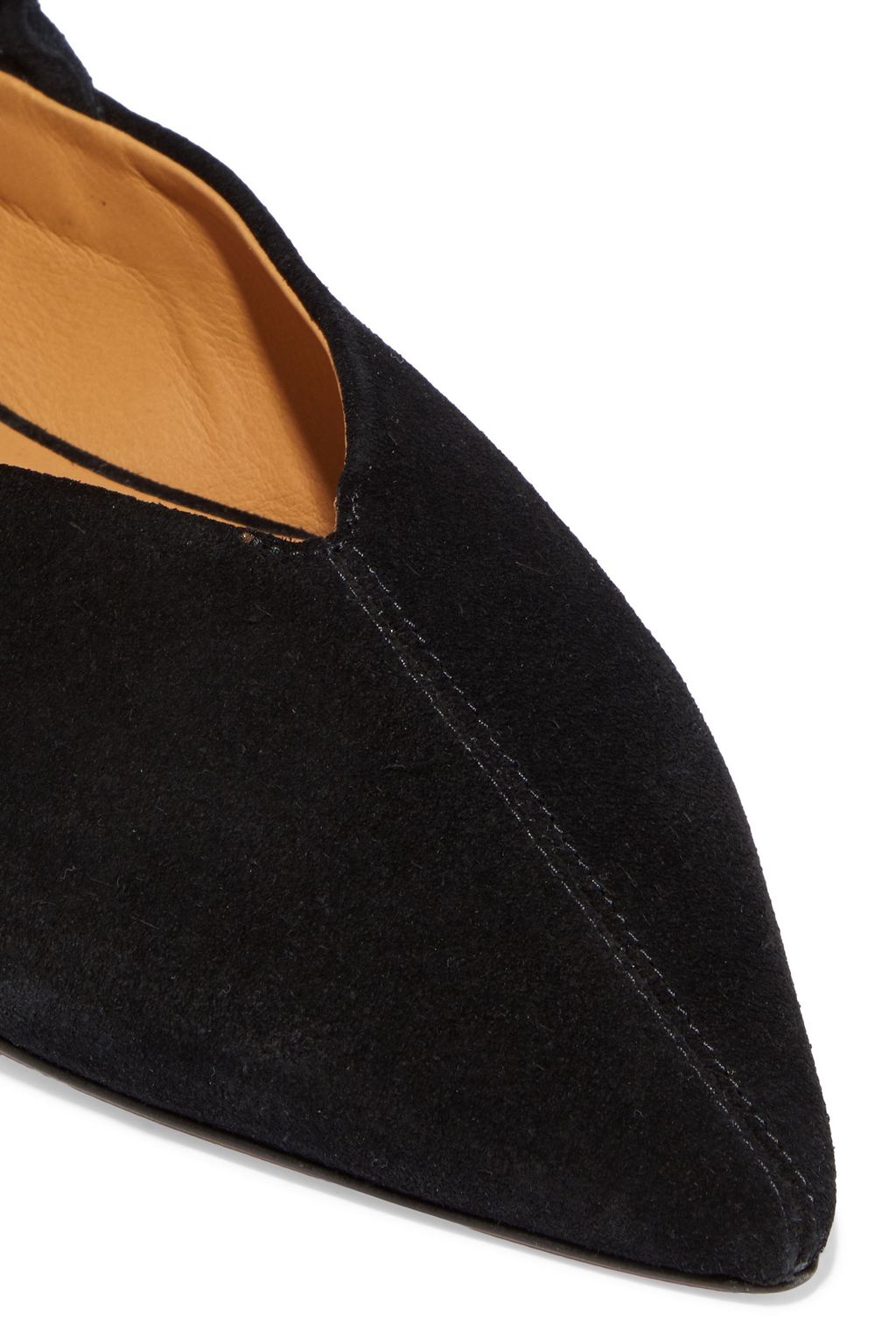 ISABEL MARANT Linta suede slingback point-toe flats
