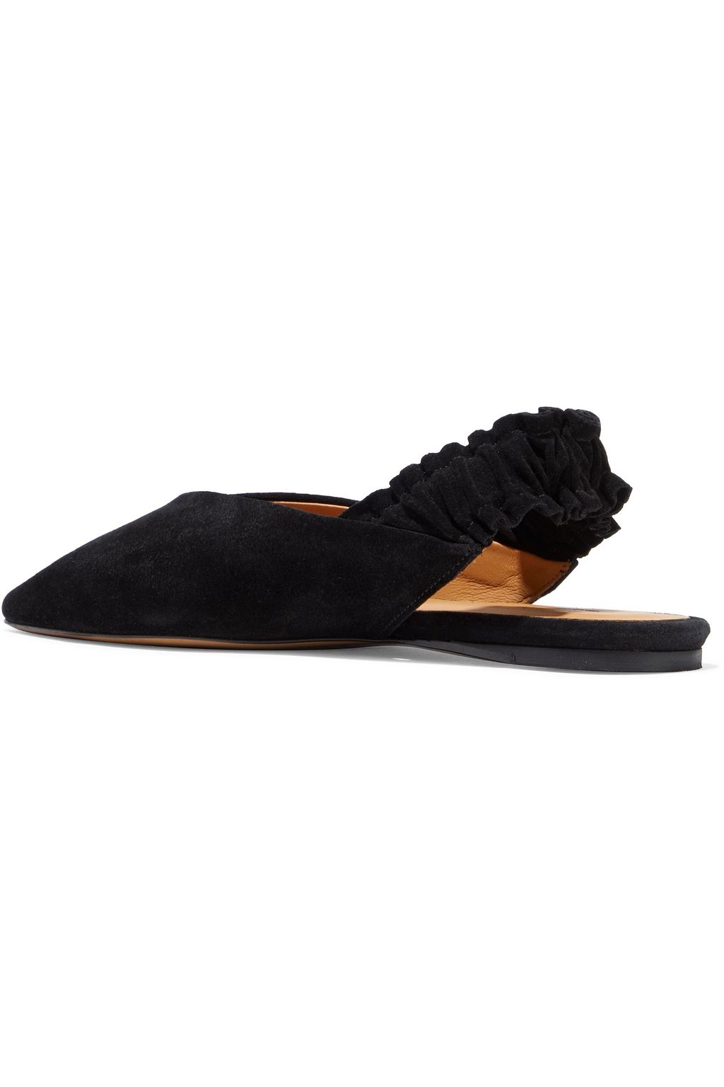 ISABEL MARANT Linta suede slingback point-toe flats