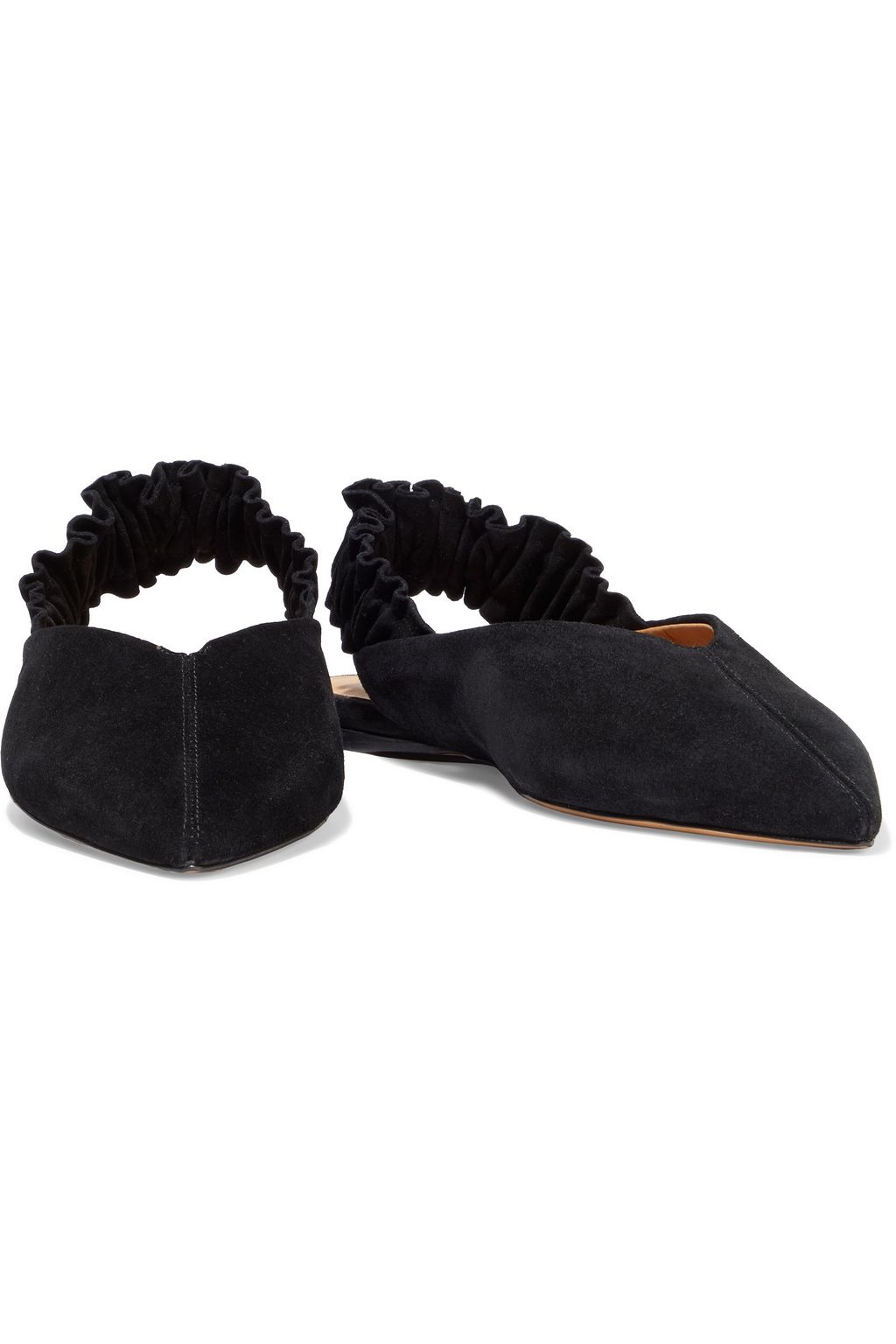 ISABEL MARANT Linta suede slingback point-toe flats