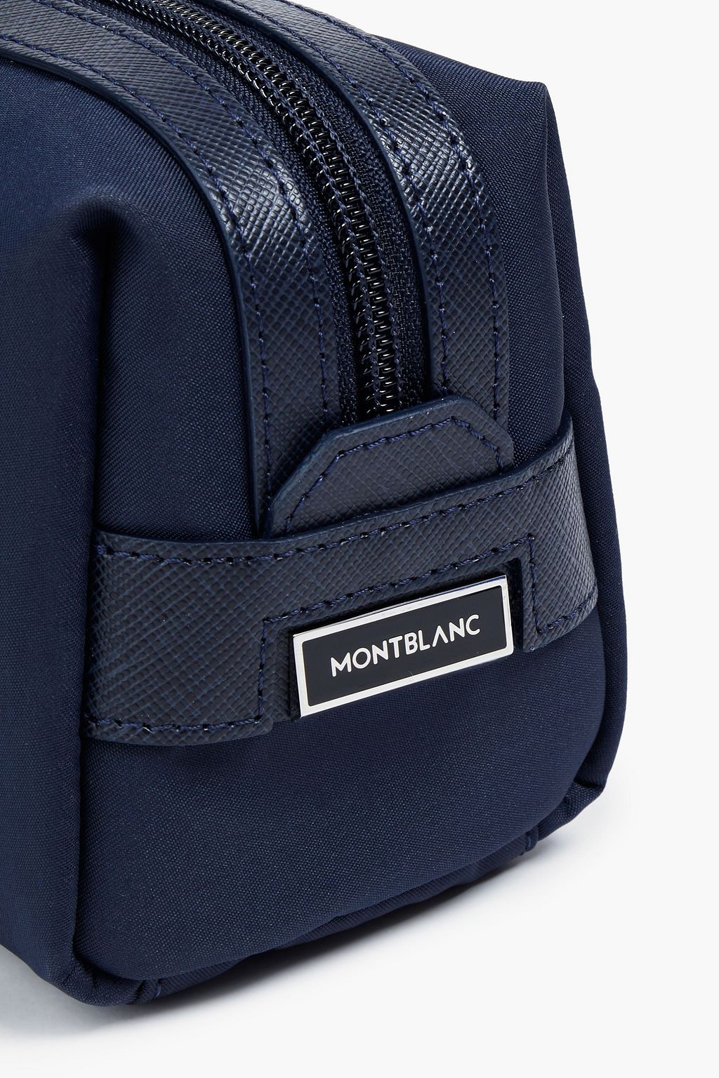 MONTBLANC Textured-leather and shell pouch