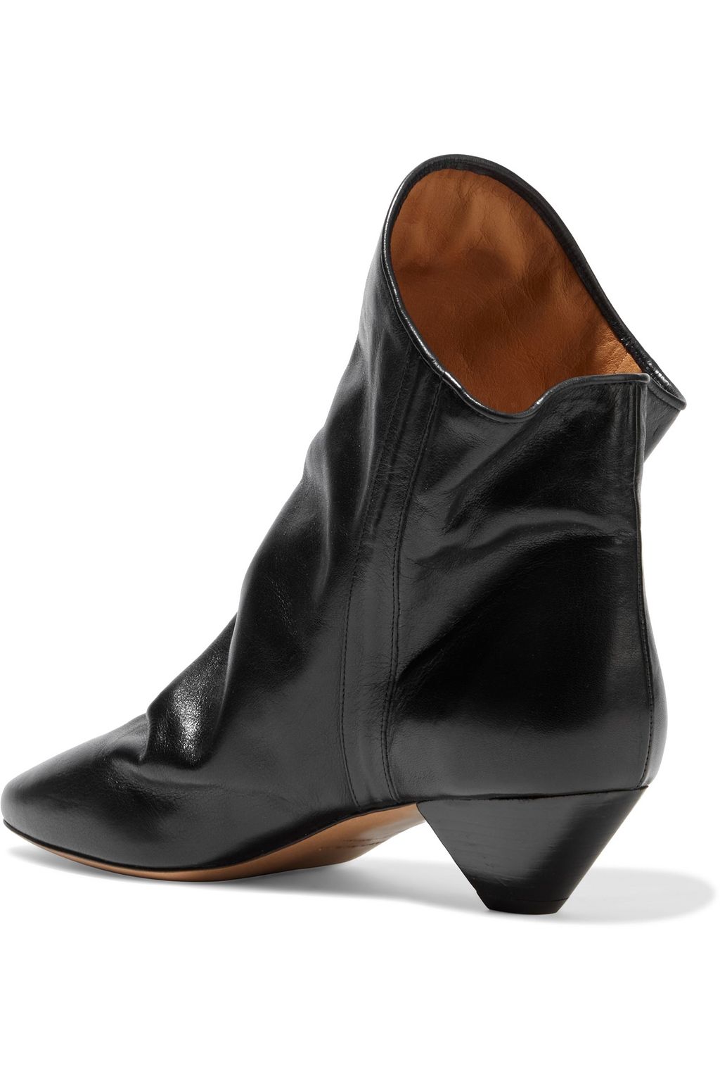 ISABEL MARANT Doey gathered leather ankle boots
