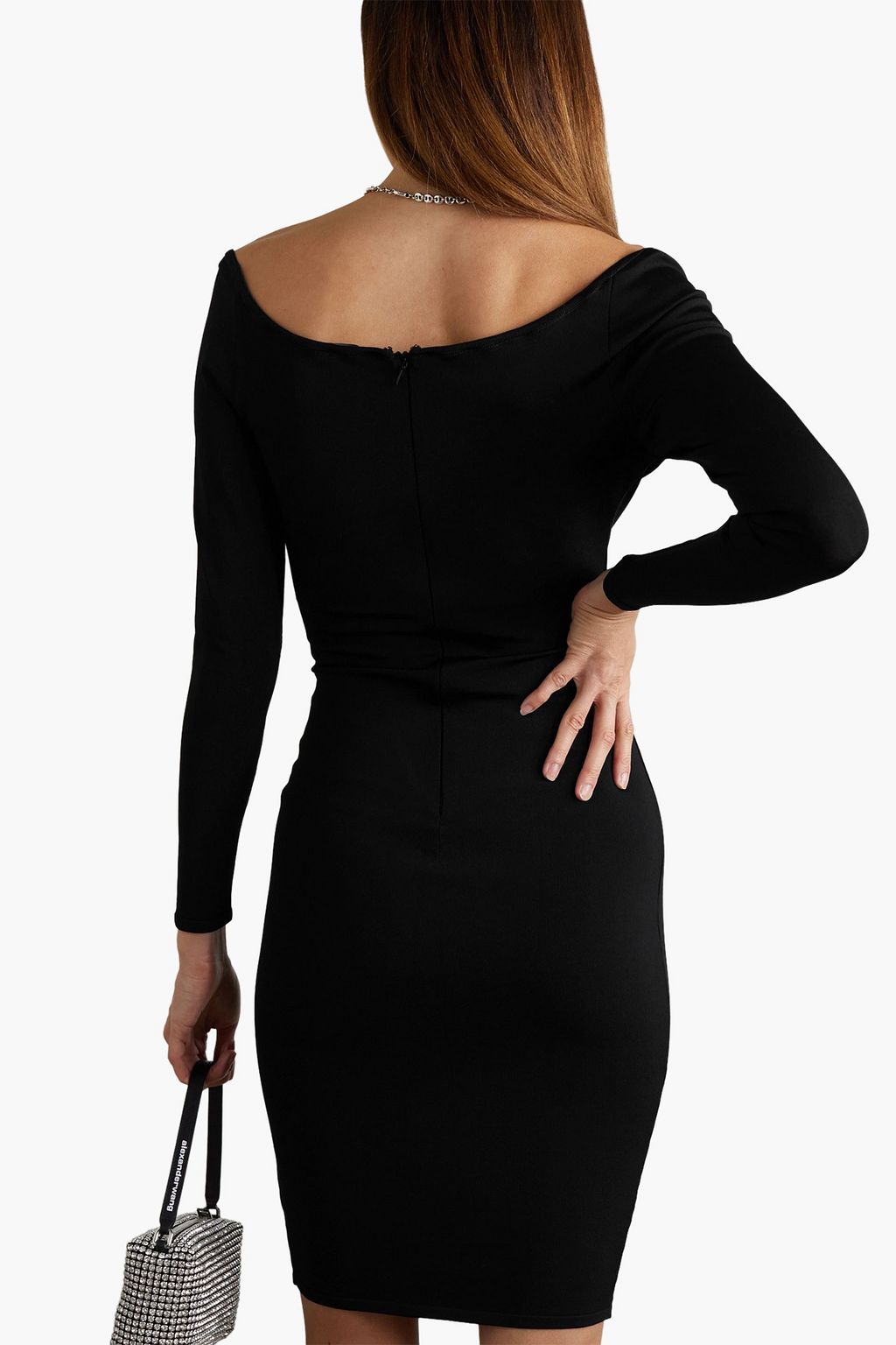 ALEXANDRE VAUTHIER Off-the-shoulder stretch-knit dress
