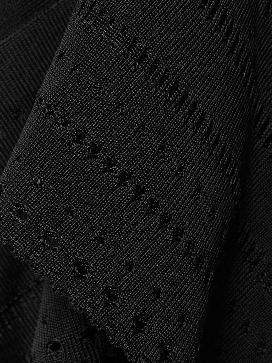 asymmetric stretch-knit dress