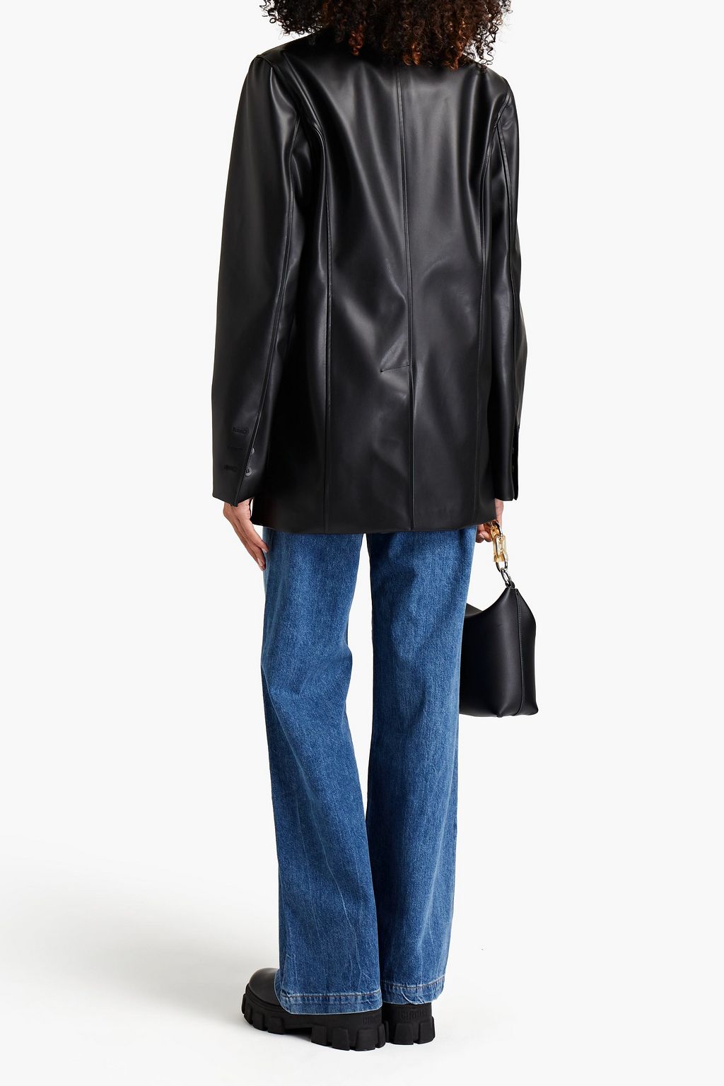 BITE STUDIOS Faux leather blazer