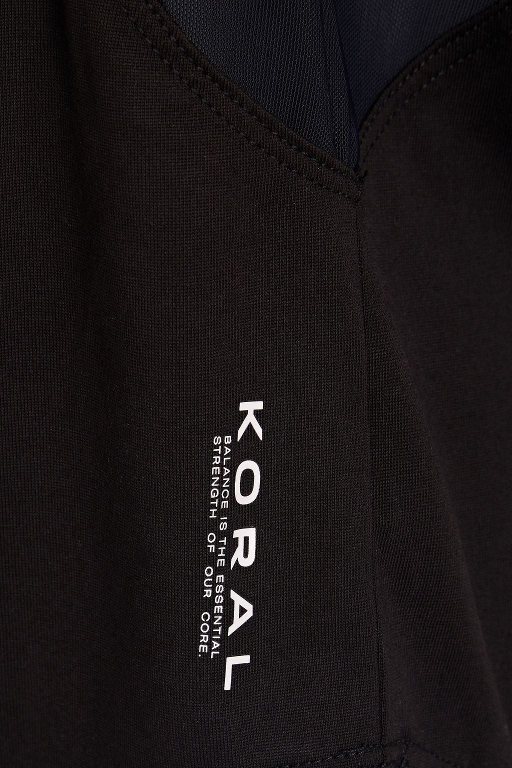 KORAL Adriana modal-blend jersey and mesh tank