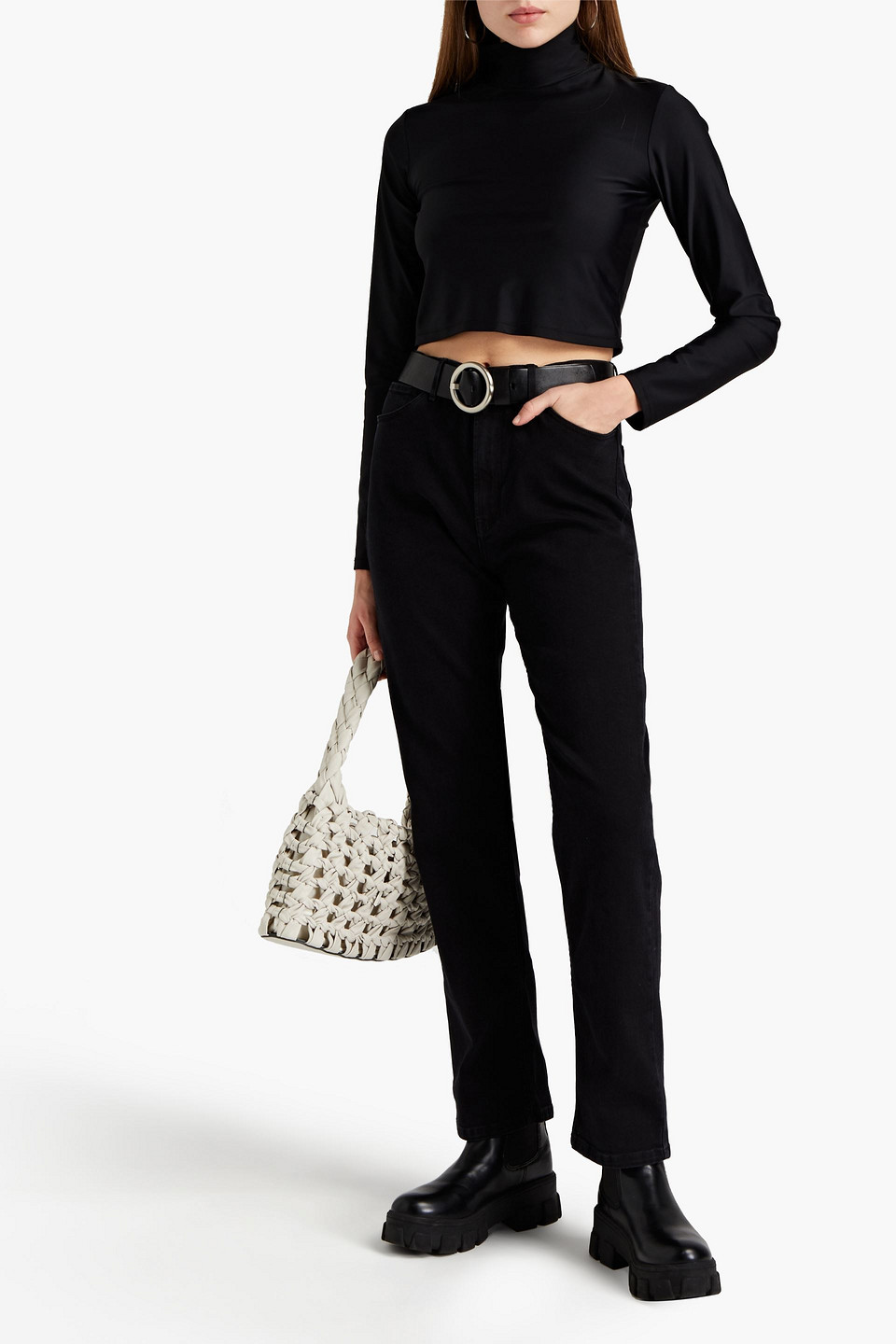 3x1 Kirk High-rise Straight-leg Jeans In Black