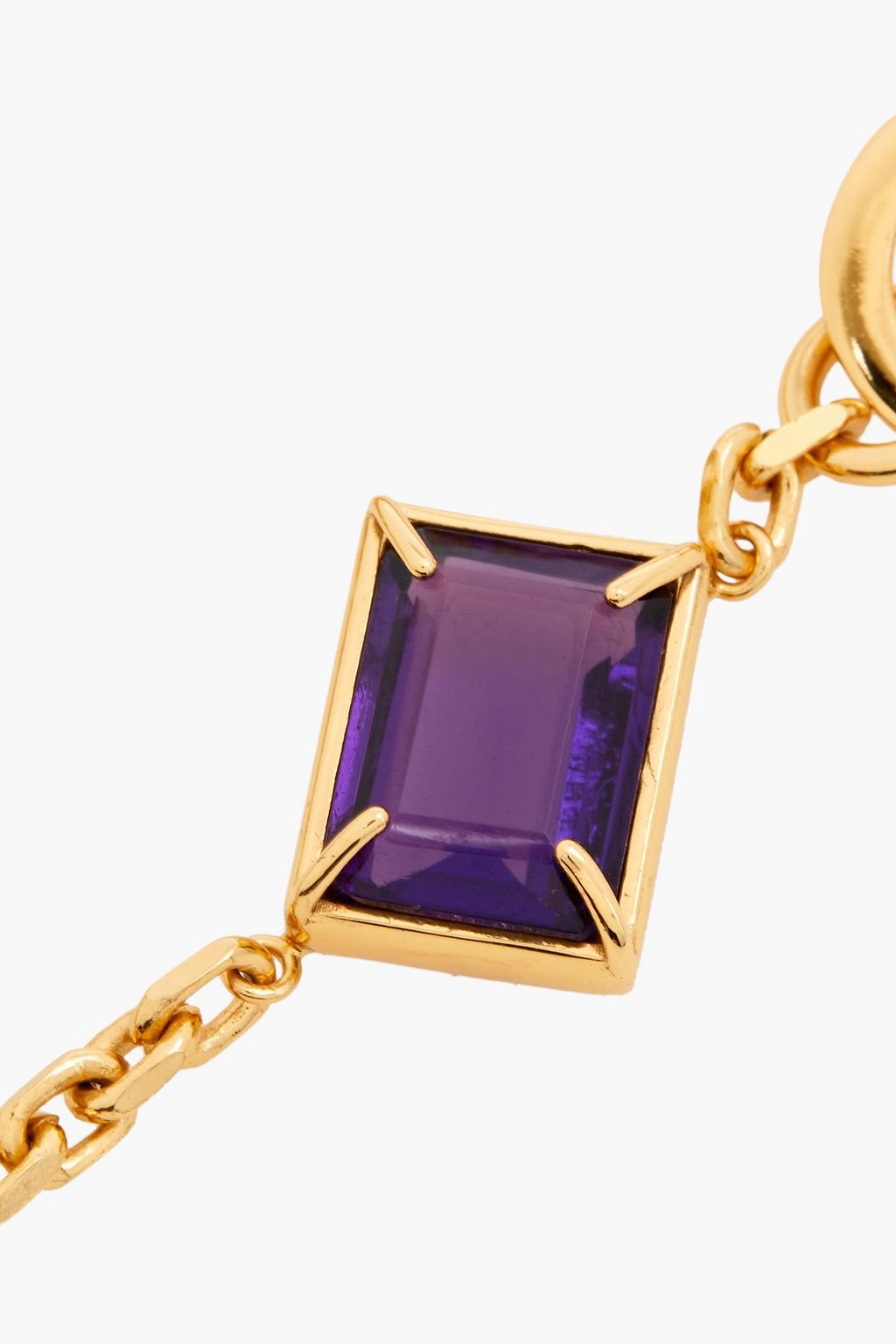 CORNELIA WEBB 24-karat gold-plated amethyst bracelet