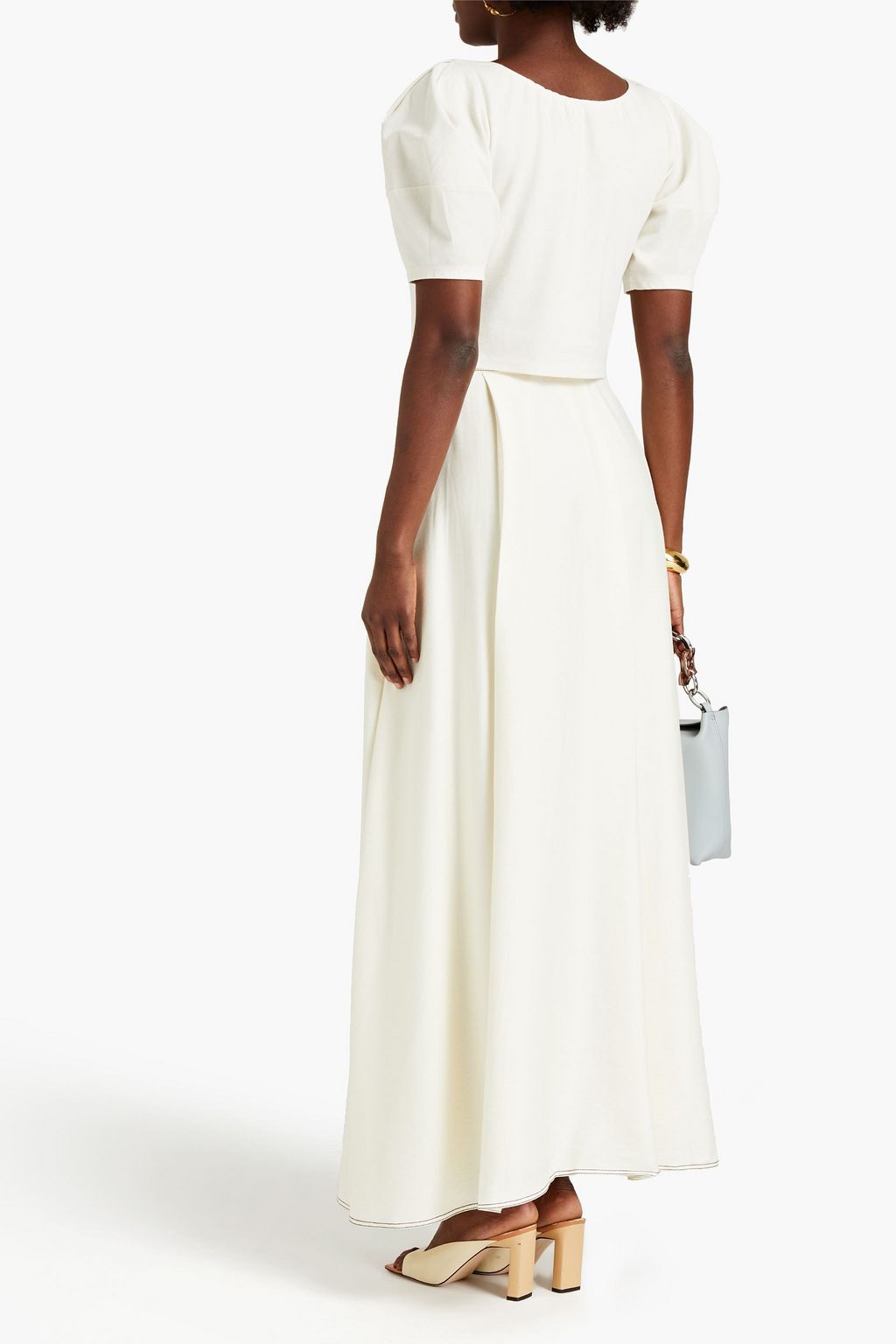 REJINA PYO Evelyn twill maxi wrap skirt