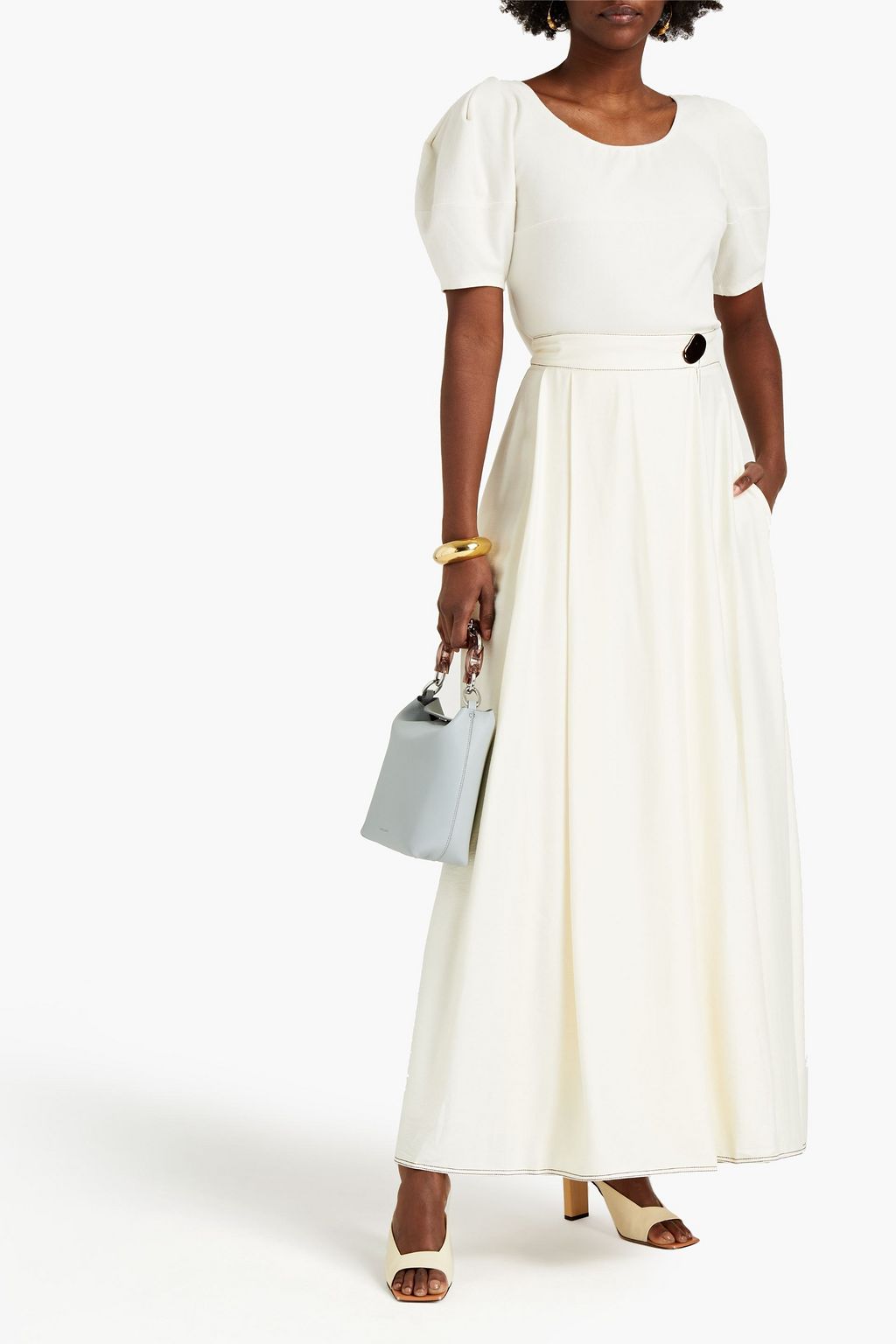 REJINA PYO Evelyn twill maxi wrap skirt