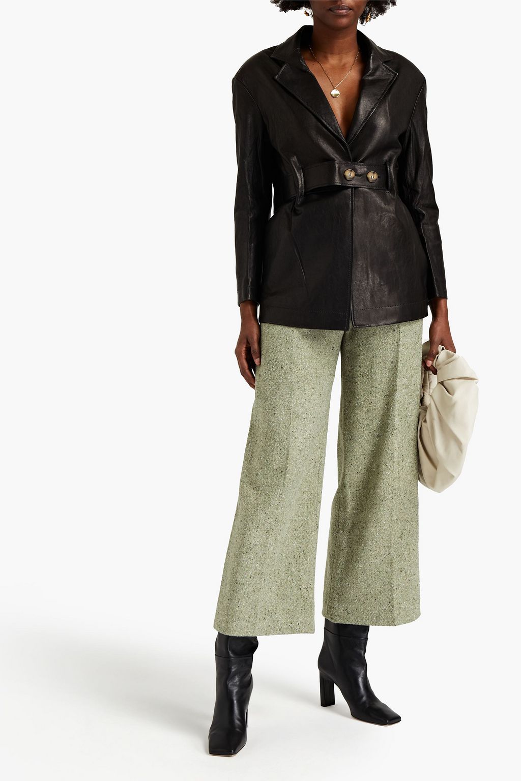REJINA PYO Esme pebbled-leather jacket