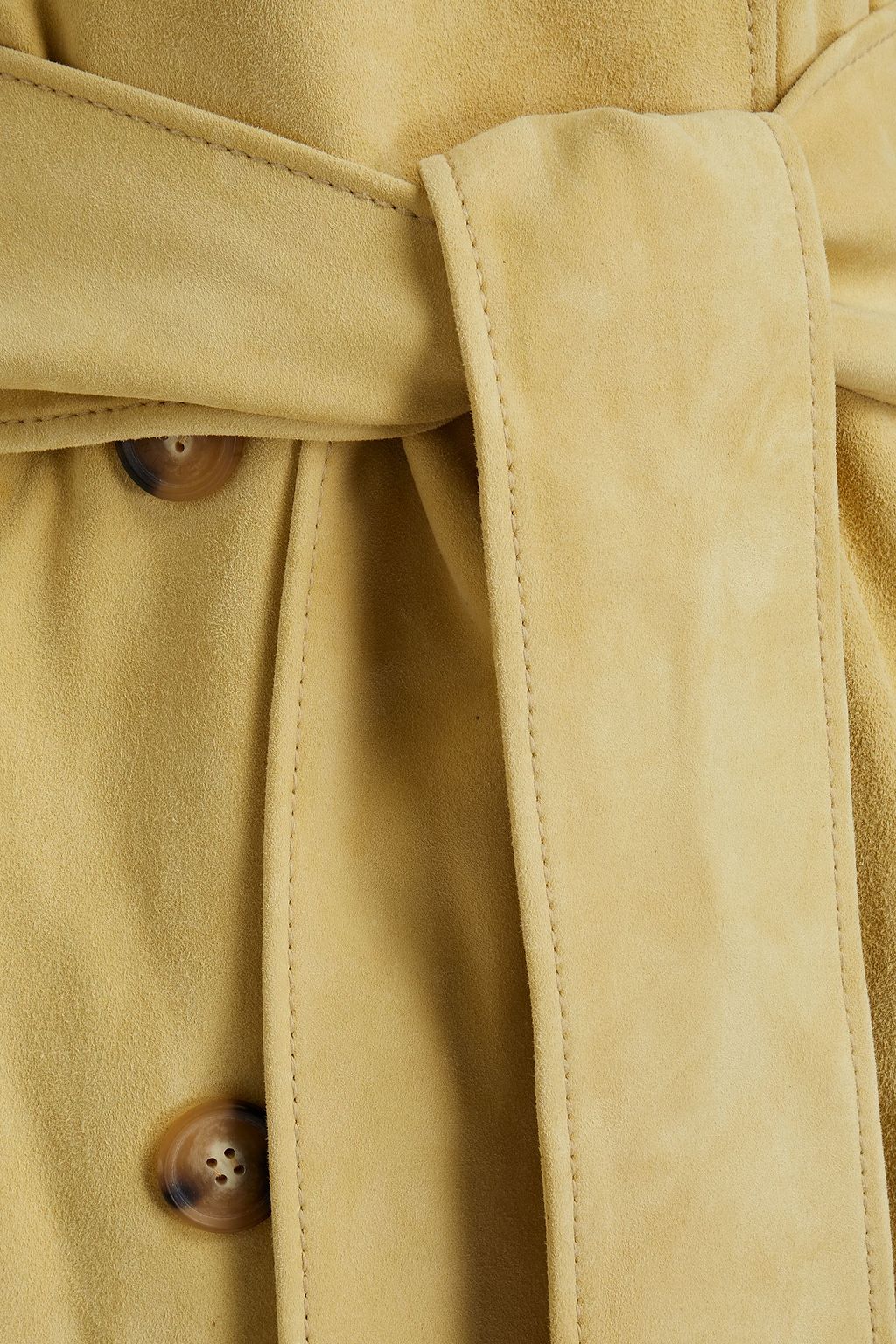 REJINA PYO Belted suede trench coat