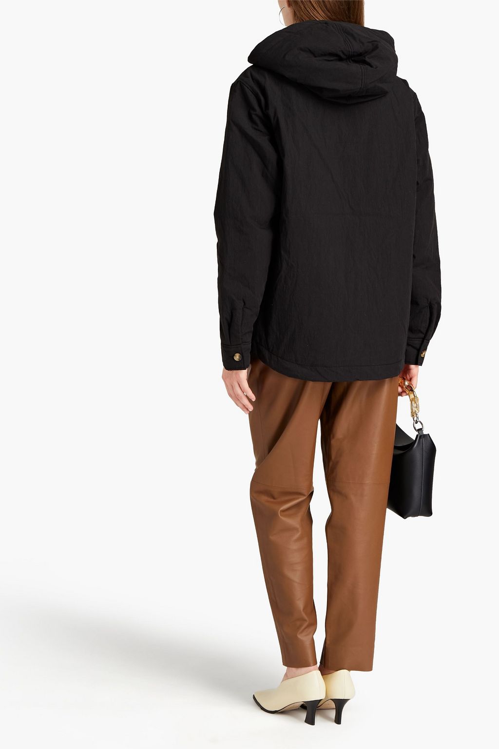 REJINA PYO Adrian cotton-blend shell hooded jacket