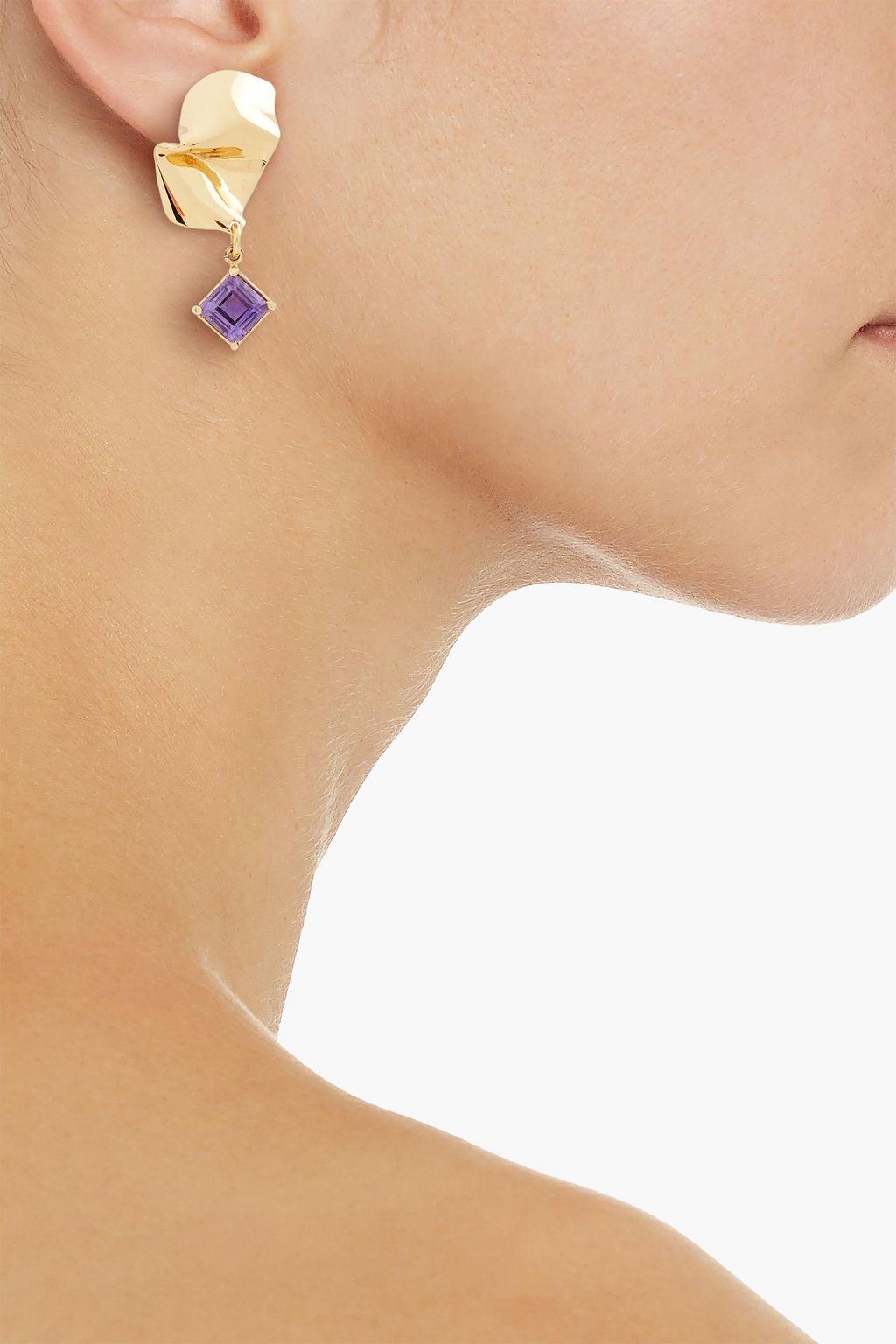 CORNELIA WEBB Silver-plated quartz earrings