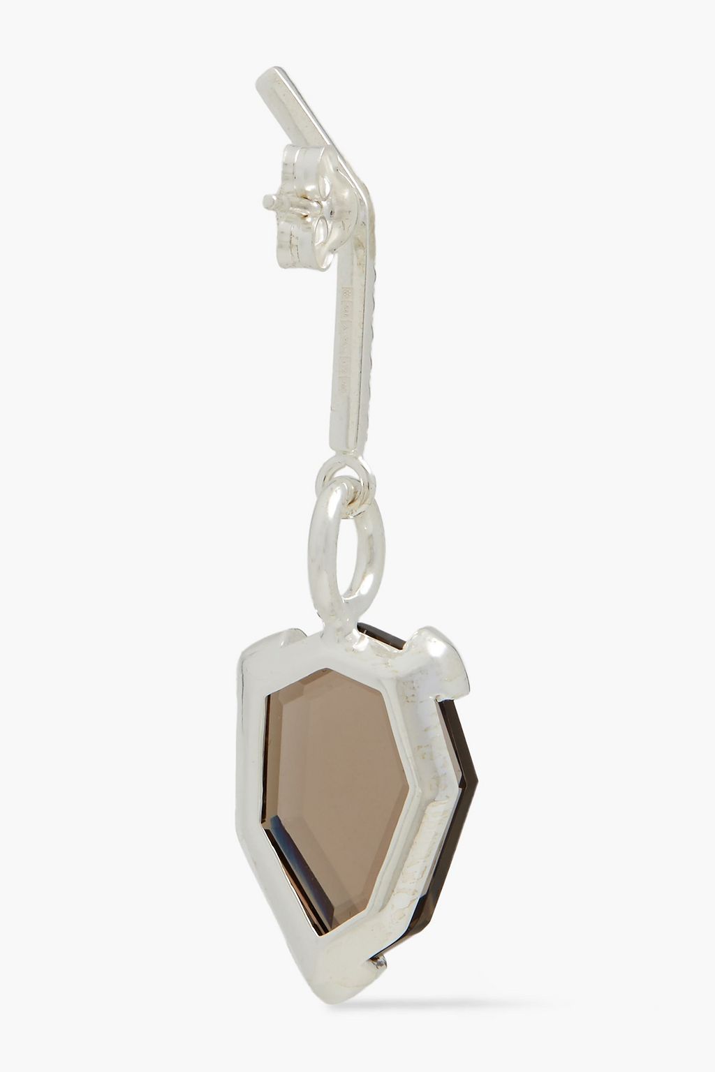 CORNELIA WEBB Sterling silver, quartz and Siamite earrings