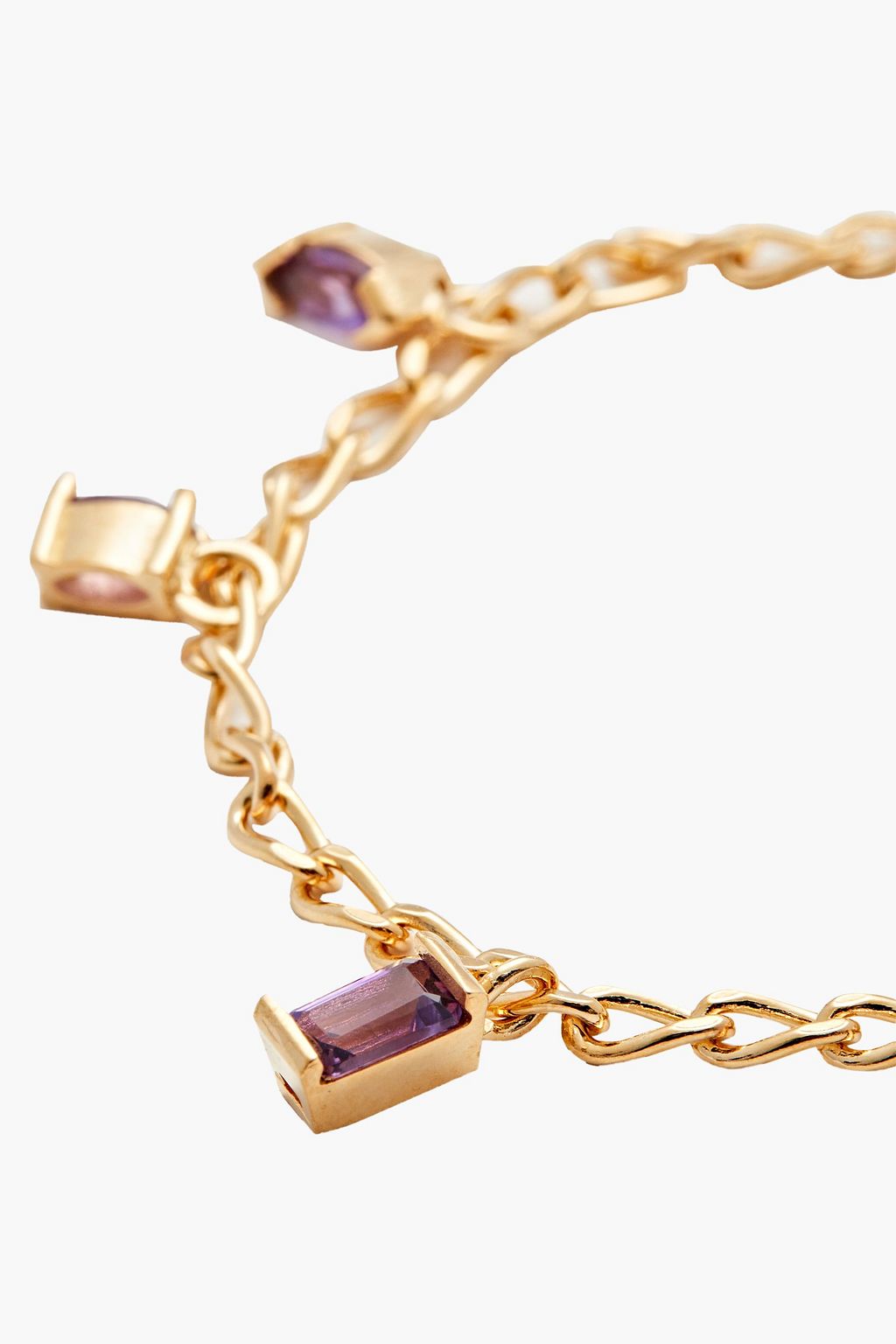CORNELIA WEBB 24-karat gold-plated amethyst bracelet
