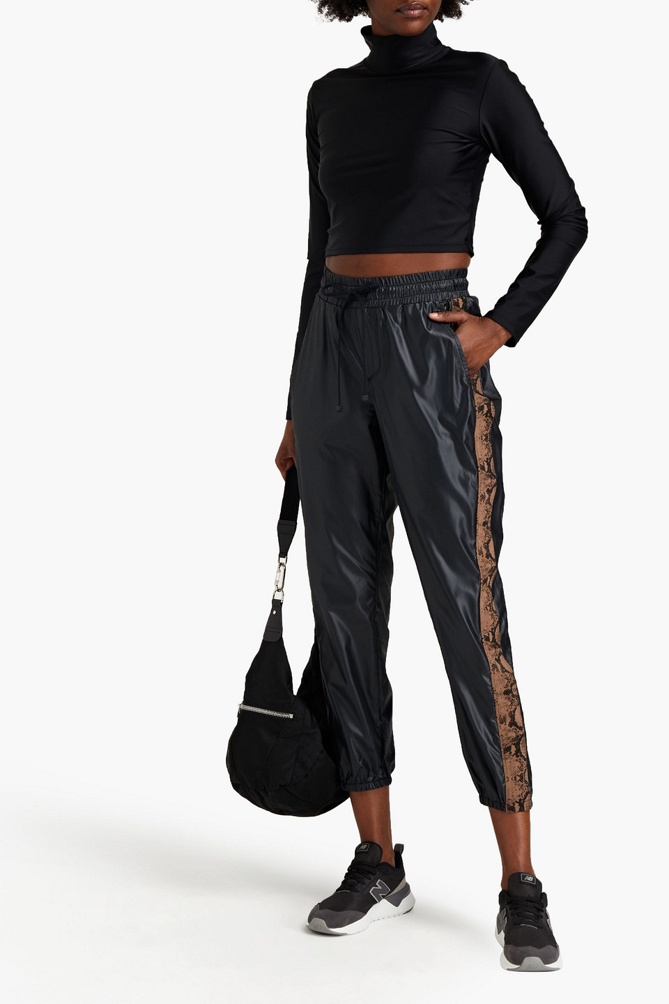 Koral Vigorous Zephyr Shell Track Trousers In Black