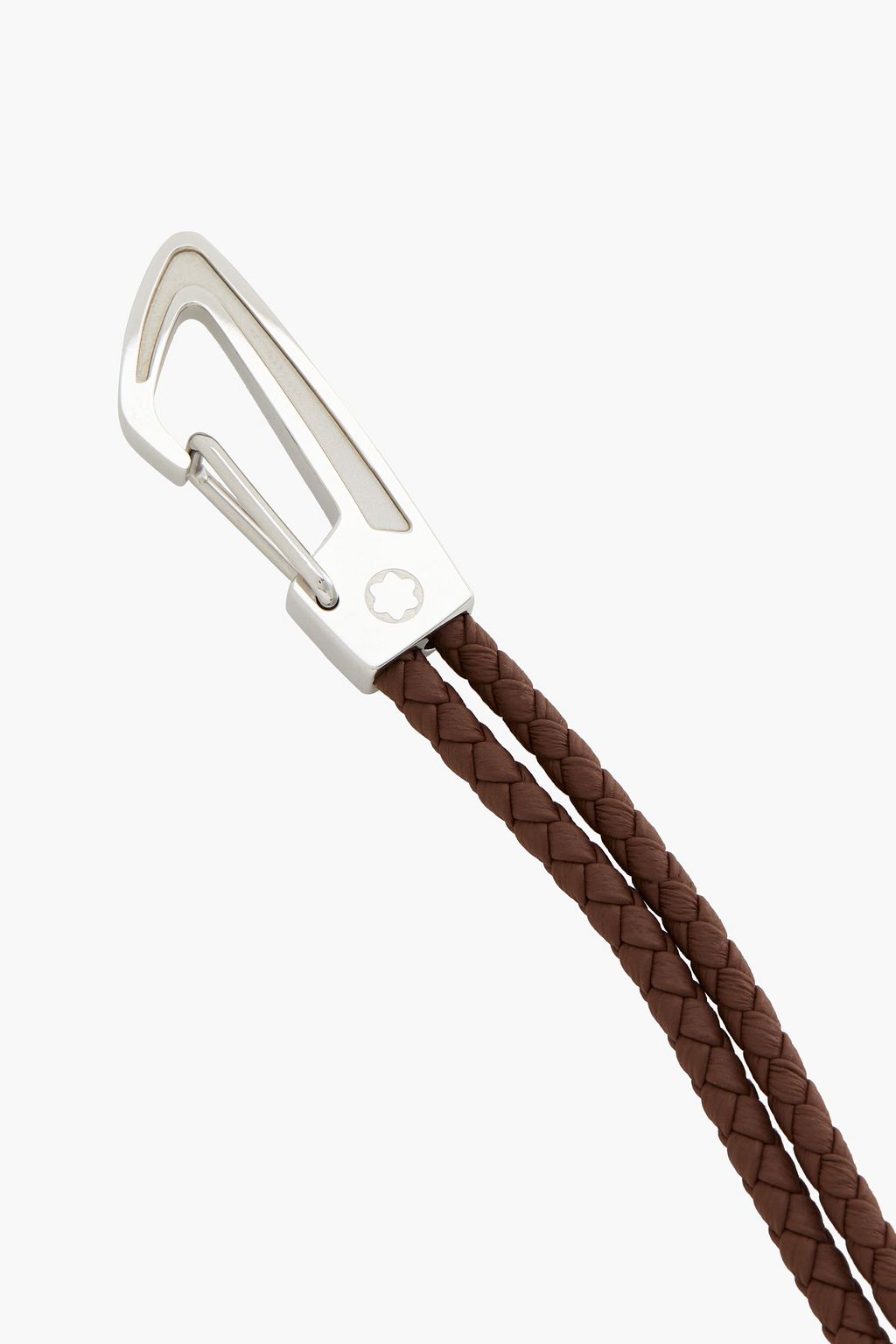 MONTBLANC Silver-tone leather bracelet