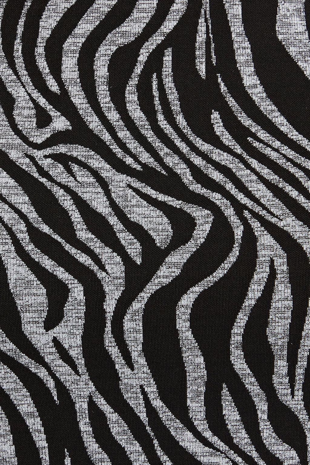 KORAL Leap cropped zebra-print stretch top