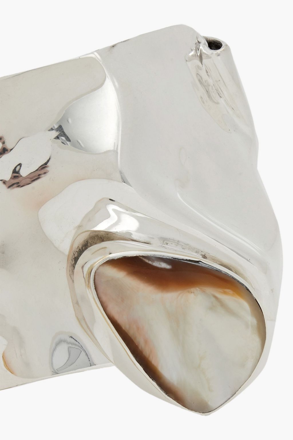 CORNELIA WEBB Hammered silver-plated shell cuff