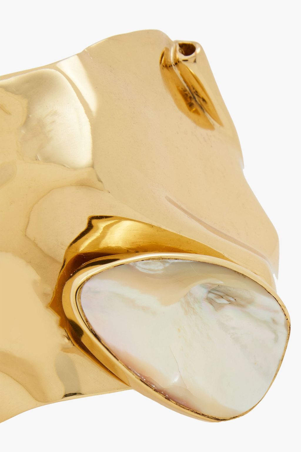 CORNELIA WEBB Hammered silver-plated shell cuff