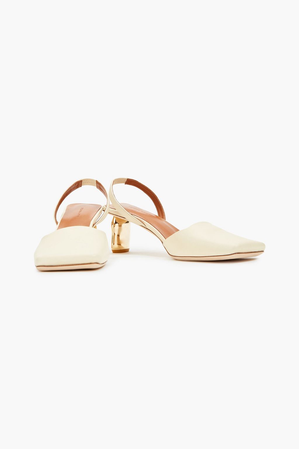 REJINA PYO Luna 60 leather slingback pumps