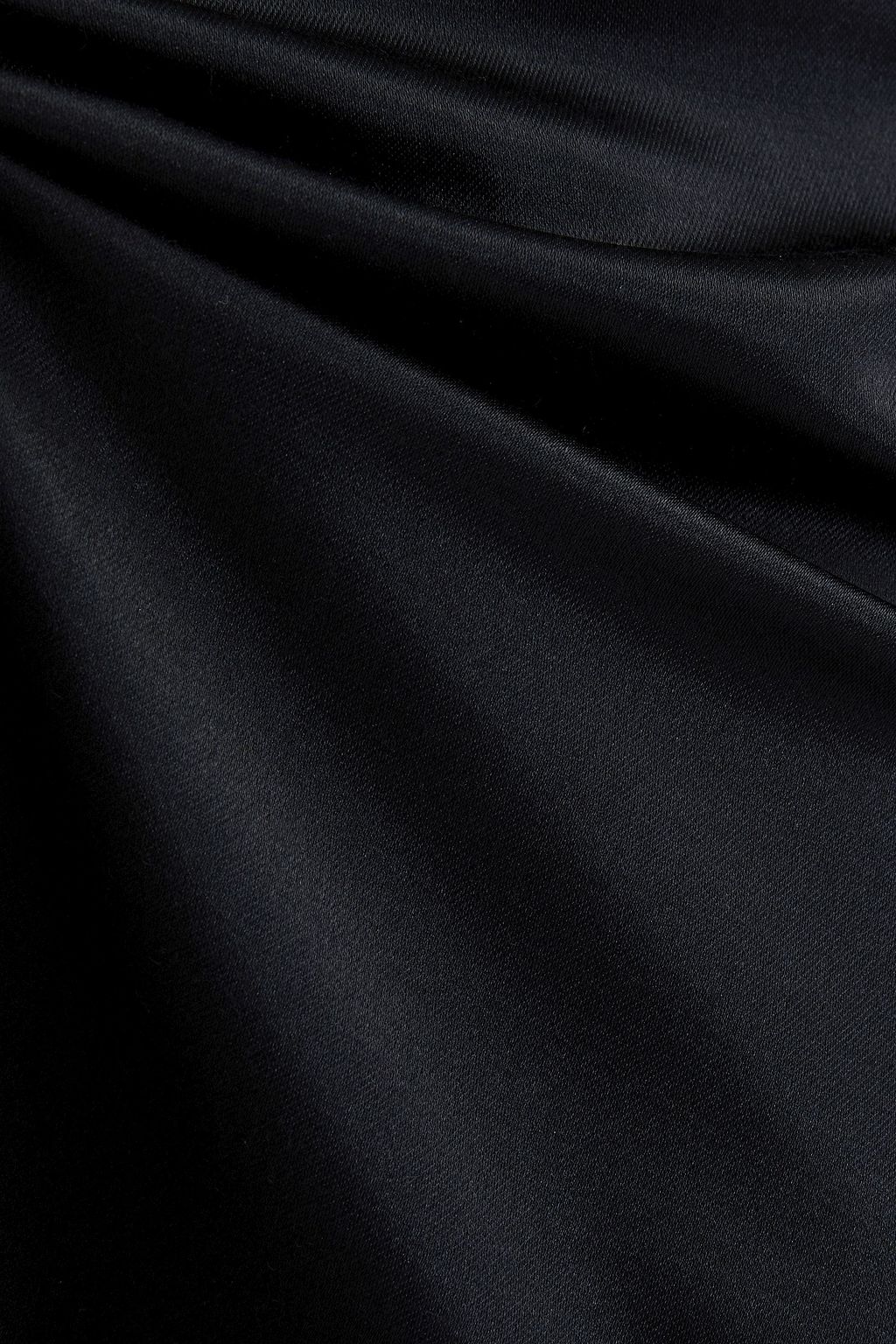 MAGDA BUTRYM Silk and wool-blend satin midi  skirt
