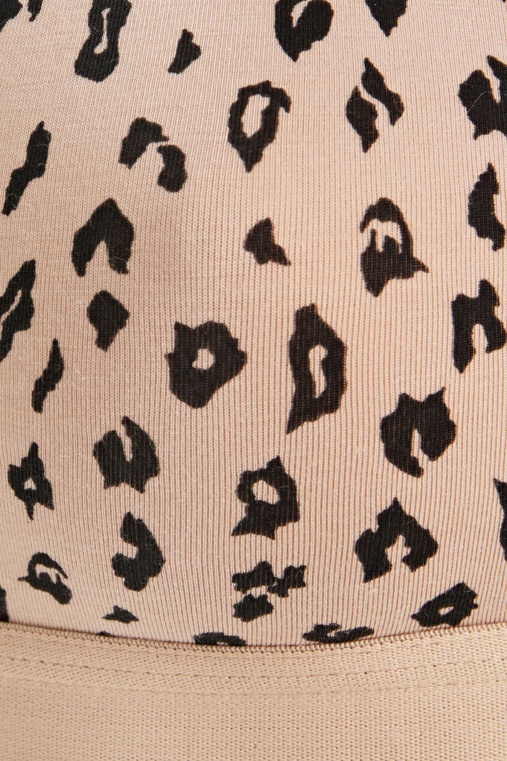 CALVIN KLEIN Leopard-print cotton-blend jersey bralette