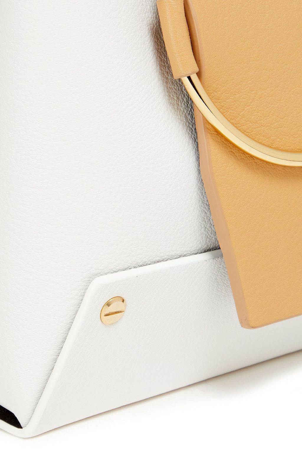 YUZEFI Delila studded pebbled-leather shoulder bag