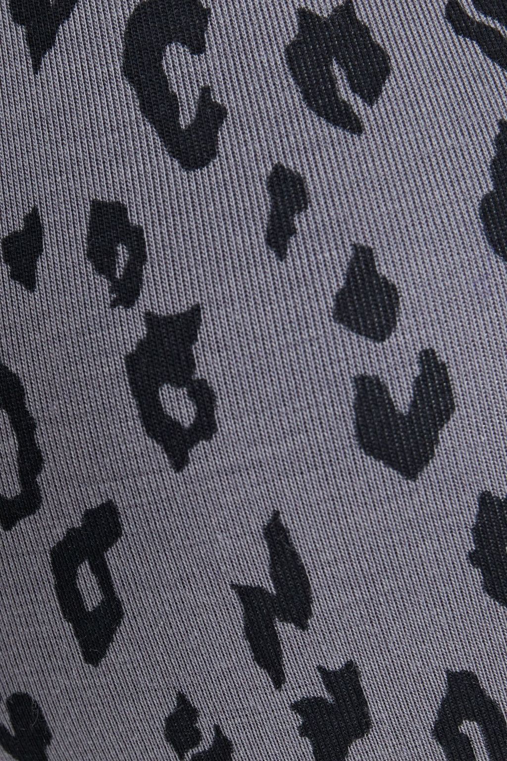 CALVIN KLEIN Leopard-print cotton-blend jersey bralette