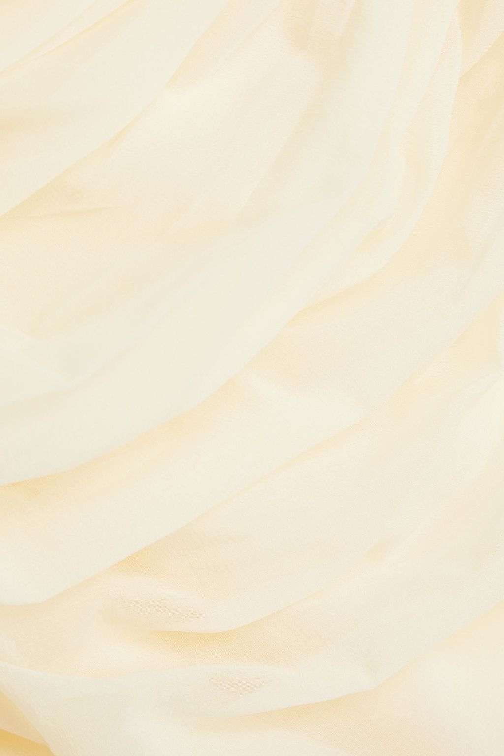 MAGDA BUTRYM Cutout plissé silk-blend midi dress