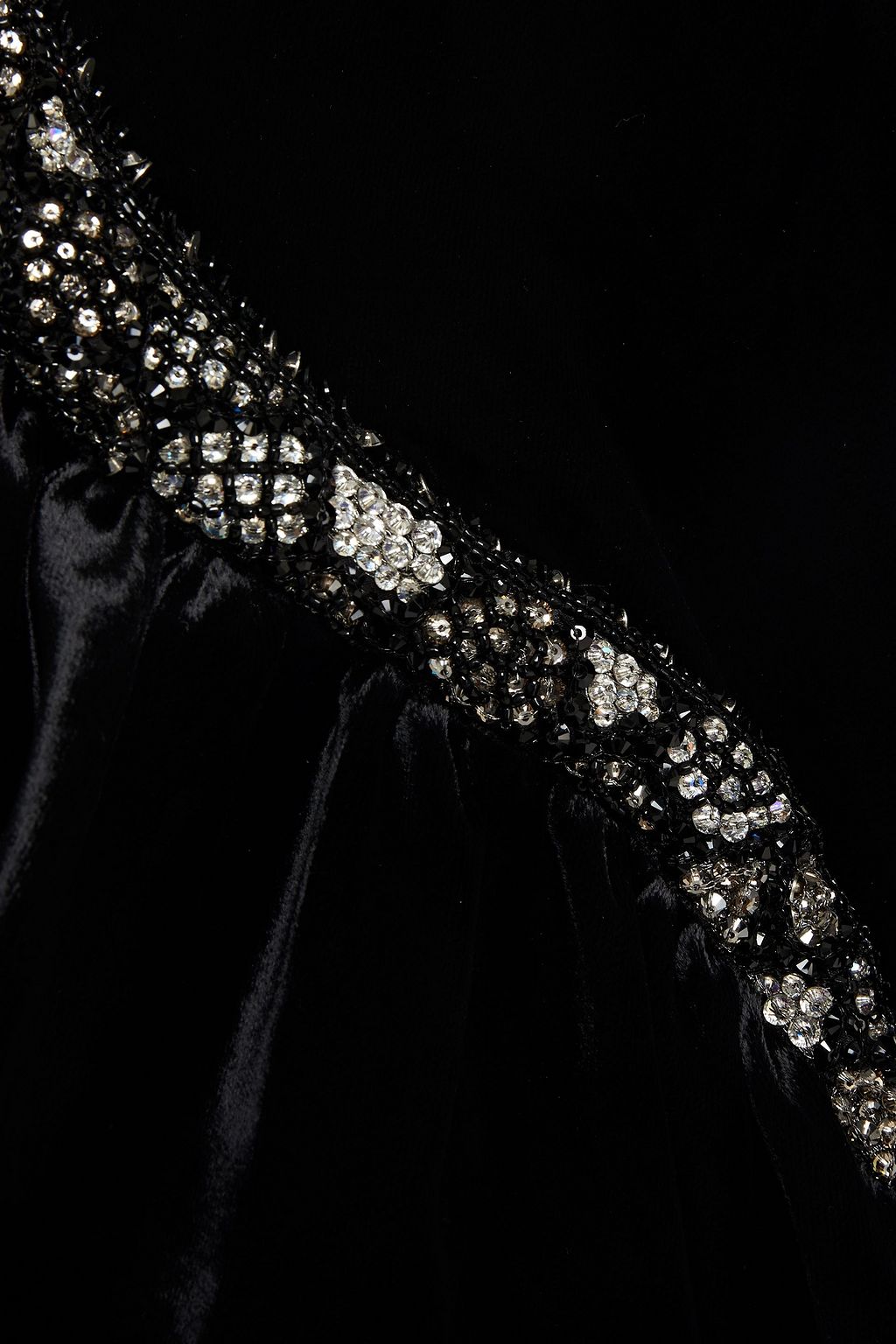 VALENTINO GARAVANI Embellished velvet gown