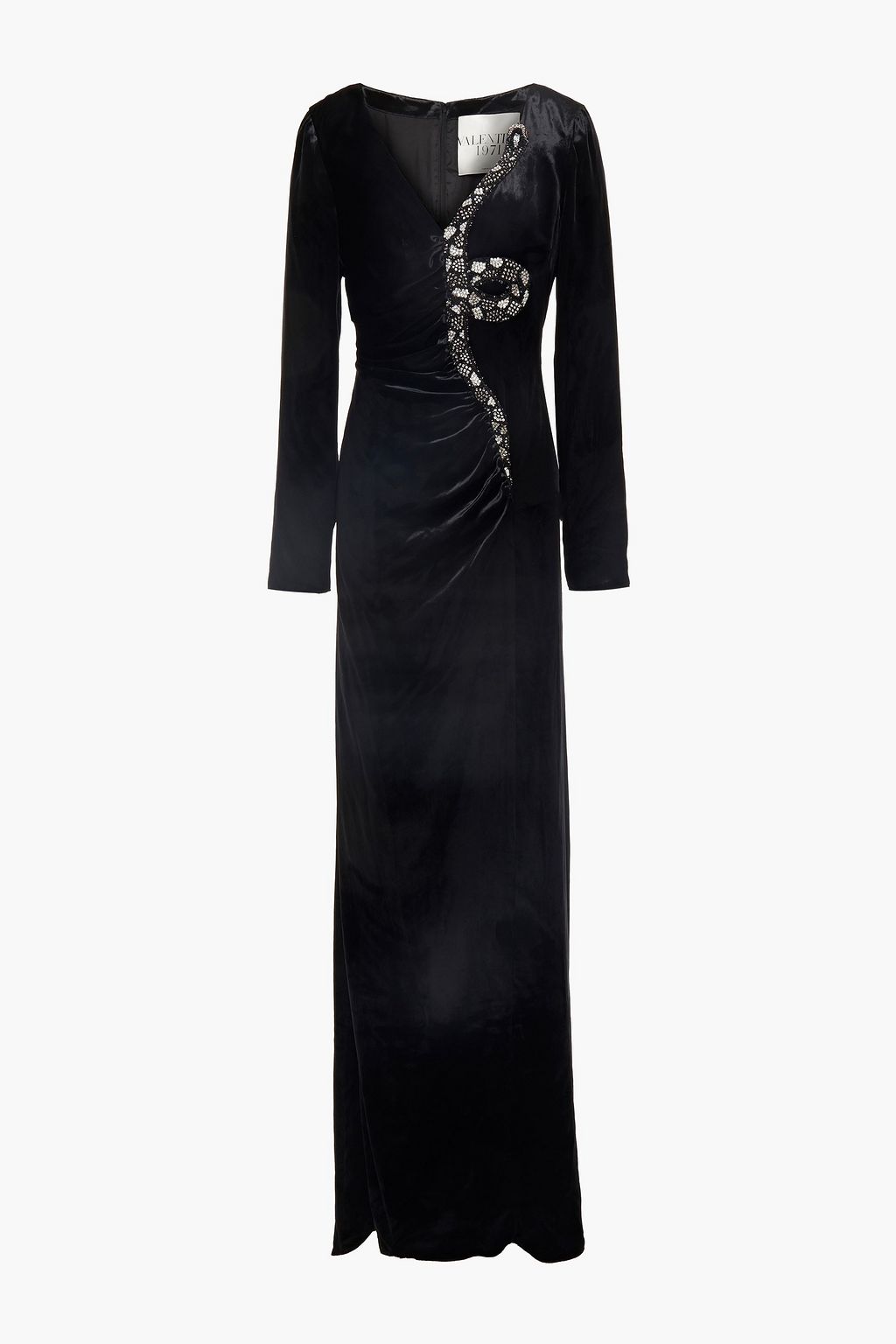 Black Embellished velvet gown | Sale up to 70% off | THE OUTNET ...