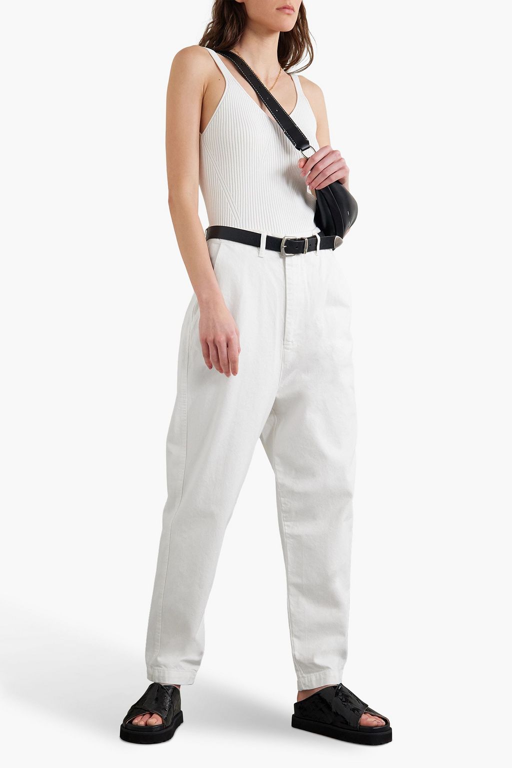 BASSIKE Super Lo Karottenhose aus Baumwoll-Twill