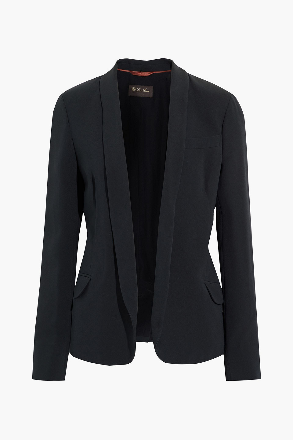 loro piana - silk-crepe blazer - gray - it 36