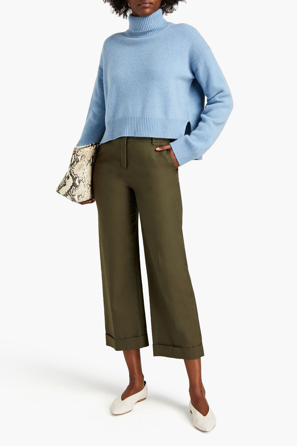 REJINA PYO Lyn cashmere and wool-blend turtleneck sweater