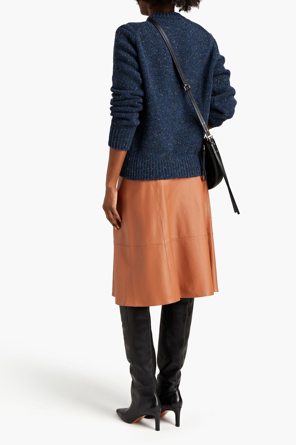 REJINA PYO Ellis donegal wool and cashmere-blend sweater